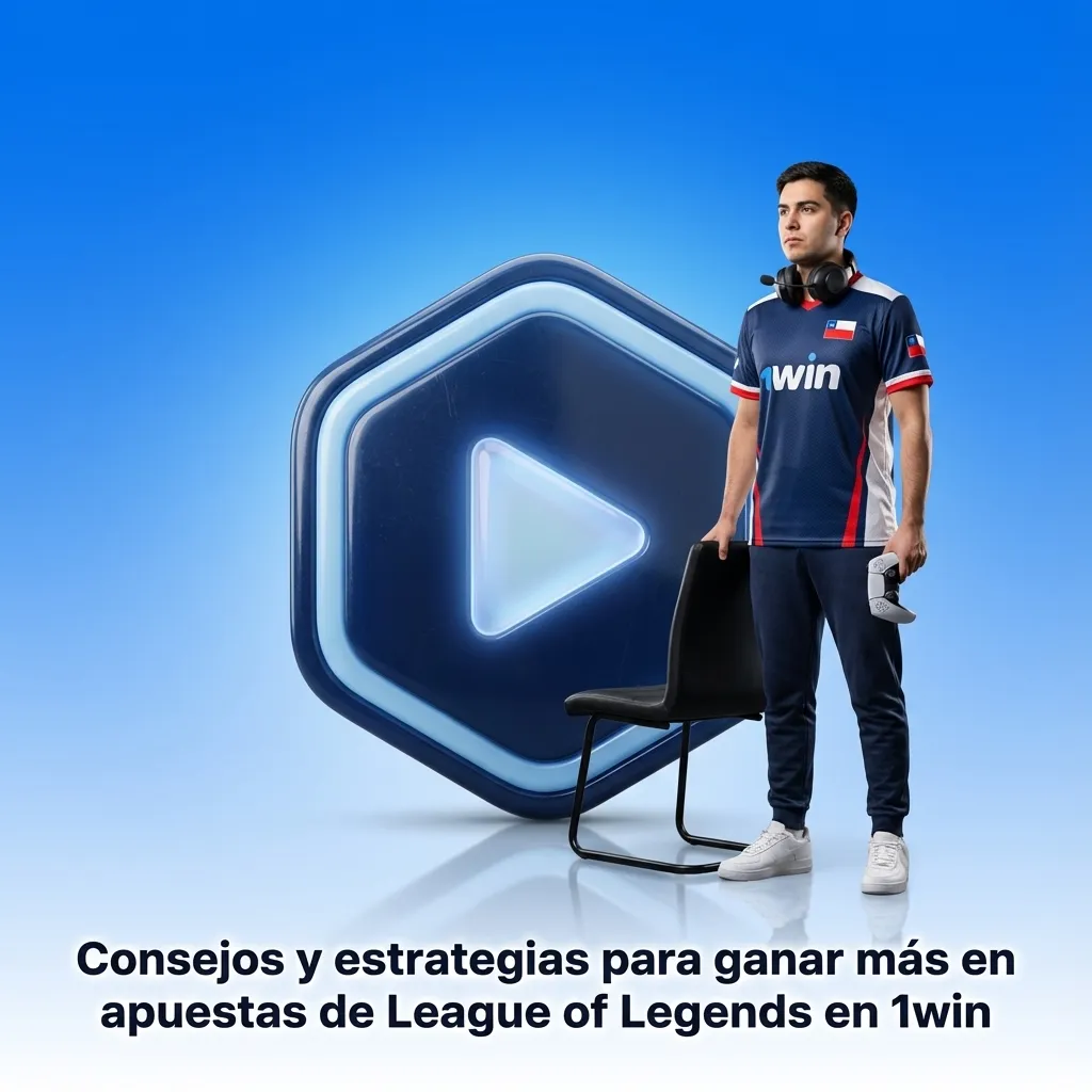 Gráfico con consejos de apuestas de League of Legends en 1win: banca, estadísticas, roster, parches, cuotas y ligas especializadas.